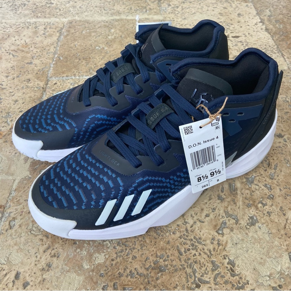 Adidas D.O.N.‎ Issue 4 Men’s US 8.5 Navy Blue Basketball Shoes